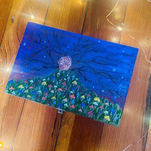 Evening Mushroom Meadow Faerie Box